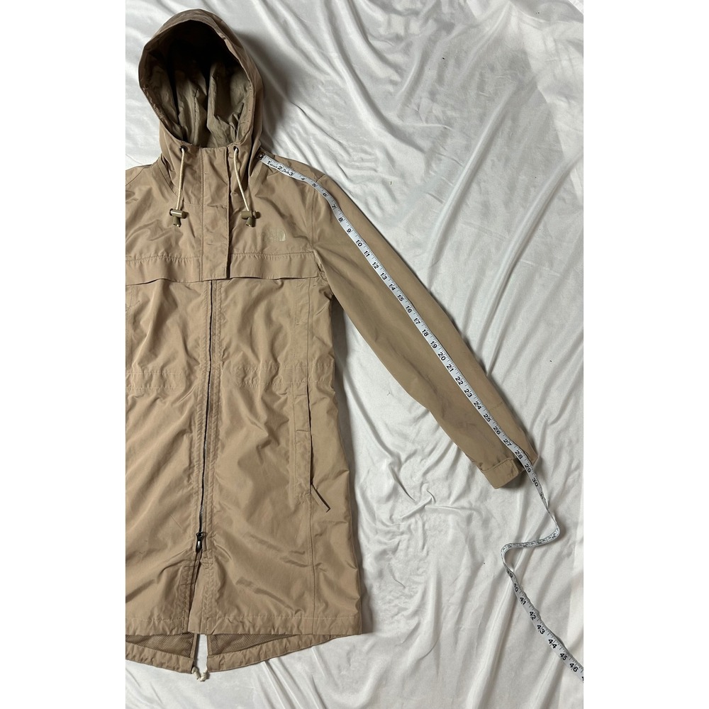 The North Face Womens Cagoule DryVent Parka Rain Jacket Tan XS NF0A2S51 - Picture 11 of 16